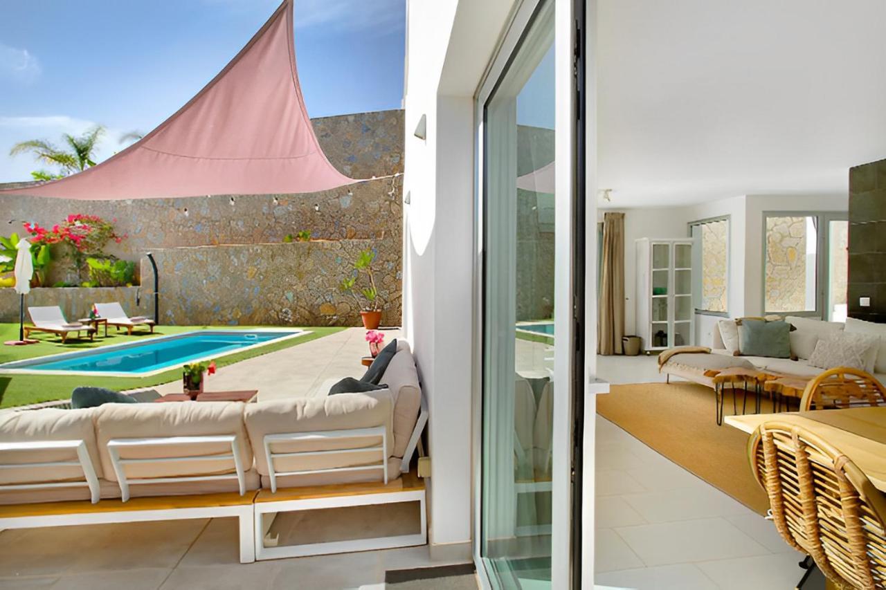 Dream Villa With Heated Pool, Rooftop & Ocean Views Mogán Eksteriør bilde