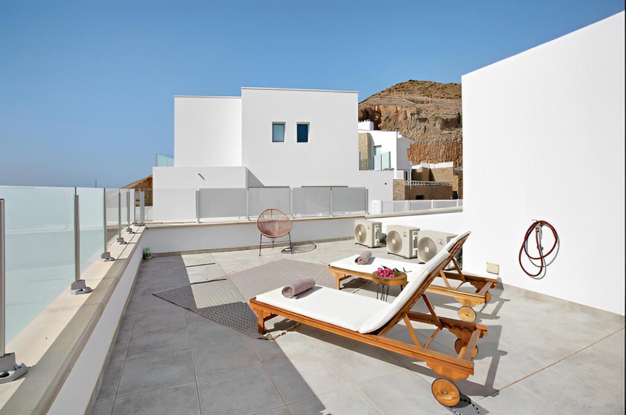 Dream Villa With Heated Pool, Rooftop & Ocean Views Mogán Eksteriør bilde
